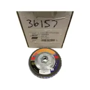 Norton 4-1/2" x 5/8-11 Abrasive Flap Disc 60 Grit Red Heat Type 29 R961 5 Pack