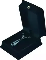 Oblique Heart Pendant Urn w/20" chain & black velvet display box
