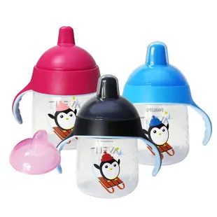 AVENT 企鵝鴨嘴吸口水杯260ML ~ 12個月以上寶寶使適用，輕鬆吸、不漏水，幫助寶寶輕鬆轉換水杯