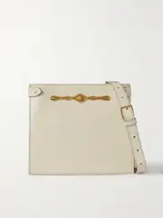 [Métier] Métier - + Fernando Jorge Stowaway Embellished Glossed-leather Shoulder Bag - White - One size One size White