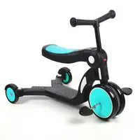 在飛比找PChome24h購物優惠-BabyBabe 三合一平衡三輪車(平衡車、滑步車)-湖水藍