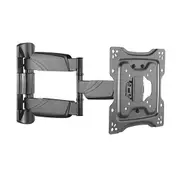 Brateck Elegant Full-Motion TV Wall Mount For 23'-42' up to 35KG, VESA Compatible: 75x75,100x100,200x100,200x200, Fine Texture Black LPA50-223