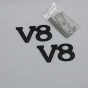 V8 Matte Black Metal Grille Emblem + Badge Decal Sticker Vehicle Luxury Turbo 3D (for: Porsche)