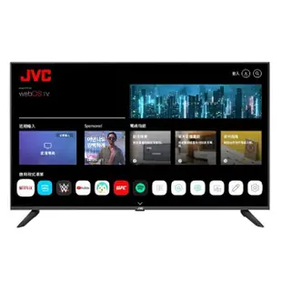 【JVC】50型 Apple認證AirPlay2 4K HDR 飛輪體感連網液晶顯示器(50TG)