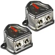 DS18 0 Gauge to Dual 0 Gauge Output Ground Distribution Blocks DB1020 Pair