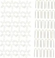 COOPHYA 100 Pcs Heavy Duty Patchwork Needles Curved Sewing Needles for Upholstery Quilting Long Metal Pins U-Shape for Fabric