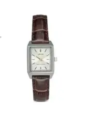 Casio Women's Analog Watch LTP-V007L-9E - Classic Gold-Tone Dial with Dark Brown