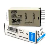 OMRON H3Y2 Delay On Relay 0 to 5 sec 110VAC , DPDT 5 Amps