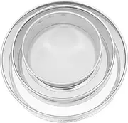 KITANDOVE 3pcs Stainless Steel Garden Soil Sifter Round Mesh Sieves for Pottery Clay Crafts and Gardening Durable Sifting Tool for Dirt Stones and Impurities