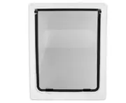 Pet Dog Door Safe Ferromagnetic Wall Entry Locking Automatically Close Pet Cat Dog Door Pet Supplies Flap Door Pet door - L