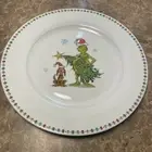 Set Of Four Dr. Seuss How The Grinch Stole Christmas 10 3/4 Dinner Plates.
