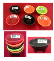 Bradshaw Dipping Bowls 5" 1-Cup Assorted Colors Unbreakable Set of 6 NEW