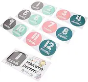 Toddmomy Newborn Milestone Stickers Monthly Stickers Milestone Decals for Growth for Birthday Photo Props Resistant to Dirt