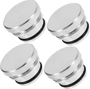 LALADEFIEE 4Pcs Car Cigarette Lighter Plug Caps Stylish Dust Covers Socket Protection for Vehicles Prevents Debris and Accidental Burns