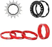 Flywheel Tools K8GE Mountain Bike Freewheel Single Speed Flywheel Steel Bicycles Cassettes Cog Freewheels Flywheel Puller(15T)