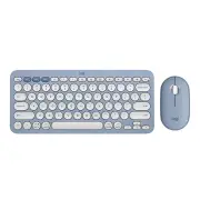 Logitech Pebble 2 Combo Wireless Keyboard Mouse - Blue