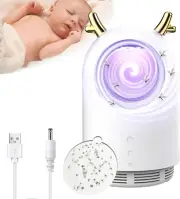 Bug Zapper Indoor, Mosquito Killer Lamp– UV Light Mosquito Catcher, Quiet Fly Tr