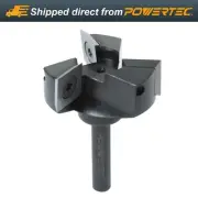 CNC 3 wing Router Bit w/ 3 Extra Replacement Blades, 1/4" Shank, 1-1/2" Cutting