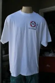 Jay Adams Autographed (RIP) 100% Skateboarder OG Dogtown XL Large White T-SHIRT