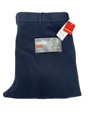 Dockers Classic Fit D3 Iron Free Pleated Pants Stretch Navy Blue NEW