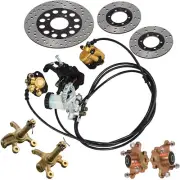 Brake Master Cylinder Kit +4 stud wheel hub Knuckle for 150cc Go Kart Golf Cart