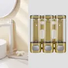 Liquid Soap Dispenser Wall-mounted Shower Wall Mounted 3-in-1 Pump for Bathroom