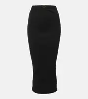 [Prada] Prada Knitted midi skirt AU 4 black