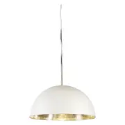 Alfresco Dome White & Silver Pendant Light