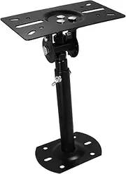 Mobestech Speaker Stand Speakers Ceiling Speaker Hanger Heavy Duty Speaker Bracket Adjustable Wall Speaker Mount Ceiling Speaker Holder Adjustable Speaker Mount Holder Black Iron