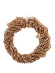Natural Brown Garnet Uncut Chips Bead Loose Nugget Crystal 34"Jewelry Making Use
