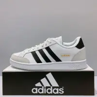 在飛比找Yahoo!奇摩拍賣優惠-adidas GRAND COURT SE 男生 黑白色 皮