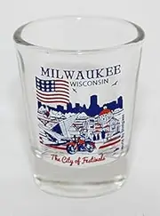 Milwaukee Wisconsin Great American Cities Collection Shot Glass Glassware