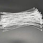 Lucas shops 7" Pin Adjustable Security Beaded Loop Tie Plastic Paper Prices Tag Fasteners(1000pcs)