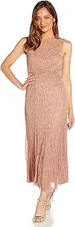 [Adrianna Papell] Women's Metallic Ankle Dress