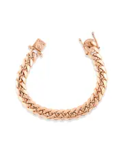 Diana M. 14K Rose Gold Cuban Link Bracelet