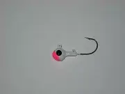Garrett Outdoors painted jig heads 100ct, white and pink two tone