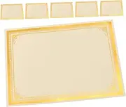 CIYODO 6pcs Certificate Inner Page Student Blank Certificates Certificate Supplies Award Certificate Blank Diploma Certificate Blank Certificates for Students Student Award Golden Paper