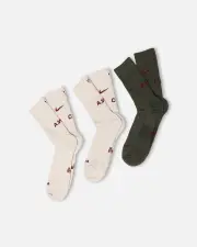 [Nike] Nike Nocta Crew Socks 3 Pack Multi - Size L L Multi