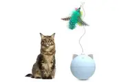 Bentopal P02 Creative Automatic Cat Toy Feather Version Sea Blue Cat Toys