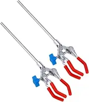 VILLFUL 2pcs Flask Clamp Laboratory Burette Clamp Flask Clip Condenser Tube Clamp Laboratory Tools Test Tube Clamp Test Tube Clip Lab Stand Clamp Holder Experiment Equipment 3-prong Clamp