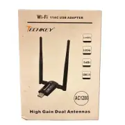Wireless USB WiFi Adapter for Desktop PC, AC1200Mbps Network Dongle with Dual...