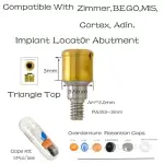 Dental Overdenture Caps Implant Locat0r Abutment AH=3.0mm,Fit Zimmer Adin PA