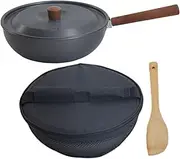 Totority 1 Set Camping Fry Pan Detachable Lightweight Aluminum Alloy Skillet for Outdoor Cooking Nonstick Egg and Steak Pan with Easy Cleanup for Camping and Picnics