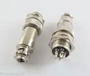 10pcs XLR 5 Pins 12mm Audio Cable Connector Chassis Mount 5 Pin Plug Adapter