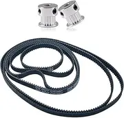 6PCS 2GT-6 Timing Belt 110mm-610mm Closed Loop Width 6mm With 2PCS GT2 Pulley 20 Teeth 5 Bore for 3D Printer, Dishwashers, Packaging Machinery