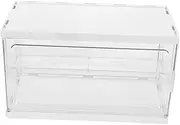 Box Clear Display Box Figures and Dolls Transparent Model Showcase Container Stackable and Dustproof for Collectibles and Storage