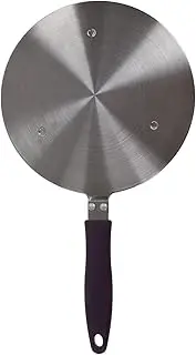 Stainless Steel Induction Cooktop Adapter Plate, Heat Diffuser for Glass and Electric Cooktop, Detachable Handle for Iron Pot Ceramic Pot (20#)