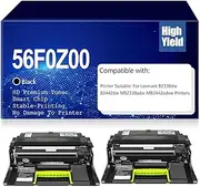 Compatible 56F0Z00 Drum Unit Black High Yield Drum Unit for Lexmark B2338dw B2442dw MB2338adw MB2442adwe Printer,60000 Pages,56F0Z00 Black-2PC