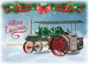 NEW J.I. Case Steam Traction Engine Christmas Cards Antique Tractor