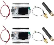 ESP32 LoRa Development Board V3 SX1262, ESP32 LoRa V3 Development Board with OLED Display Type-C+915MHZ LoRa Antenna for Arduino LoraWan IOT Internet,not Compatible with LoRa V2(2-Pack)